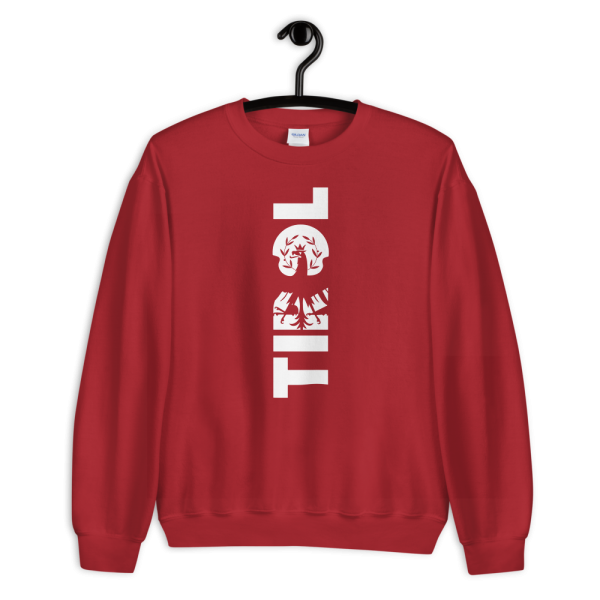 Tirol Schriftzug Adler Wappen Sweatshirt Pullover Rot