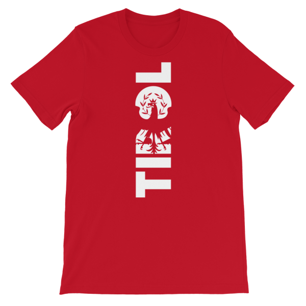 Tirol Schriftzug Adler Wappen T-Shirt Rot