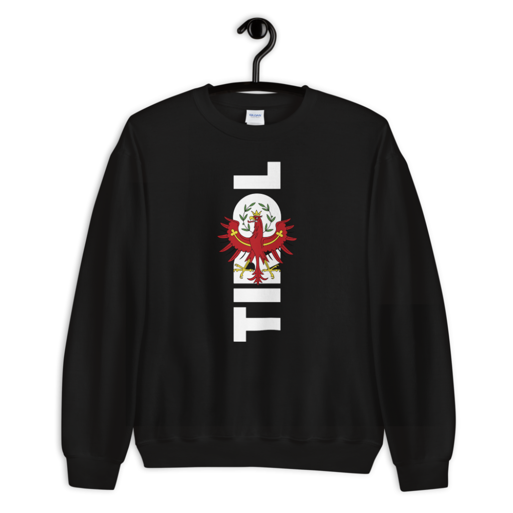 Tirol Adler Wappen Tirolerland Schriftzug Sweatshirt Pullover