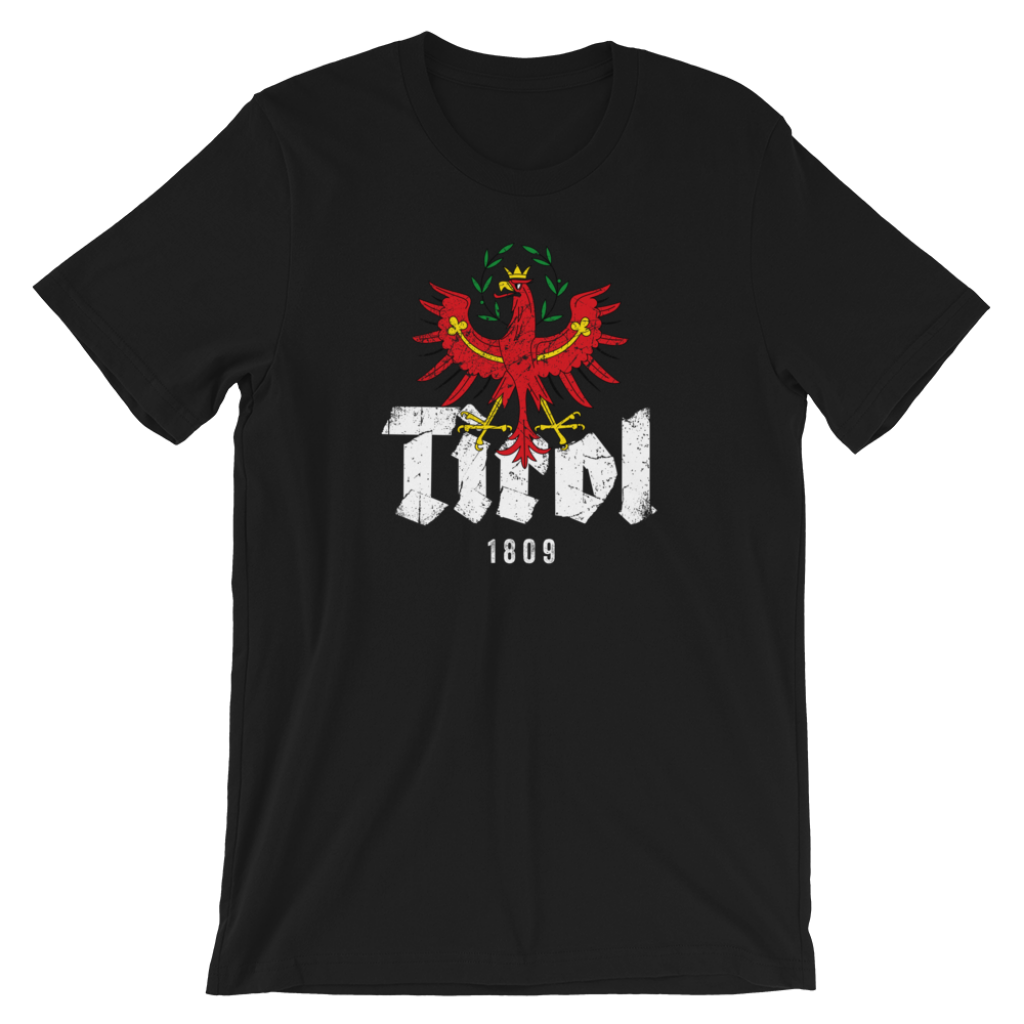 Tirol 1809 Schriftzug Adler T-Shirt