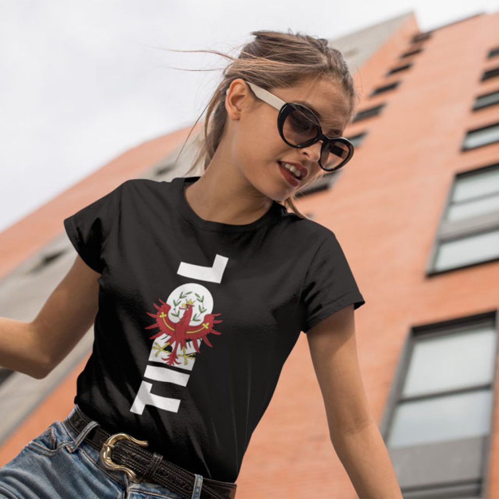Tirol Schriftzug Adler Wappen T-Shirt